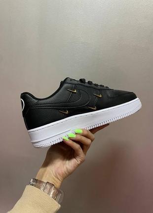 Женские стильные весенние кроссовки nike air force 1 lx “07” black2 фото