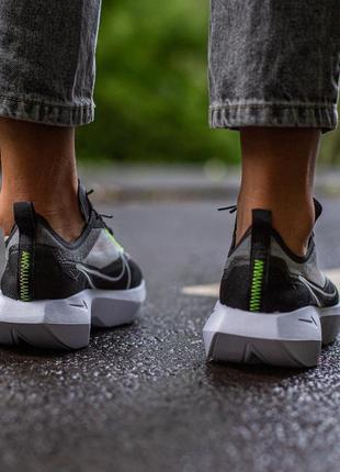 Кросовки текстиль, шикарные кроссовки сетка, кросівки nike vista lite “black\green”5 фото