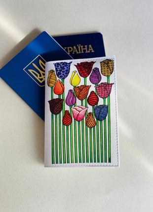 Цветы обложка на паспорт, загранпаспорт, загран