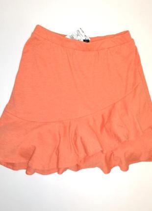 Трикотажная юбка с рюшами