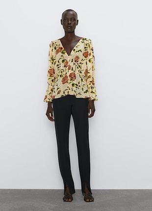 Блуза шифоновая "zara"