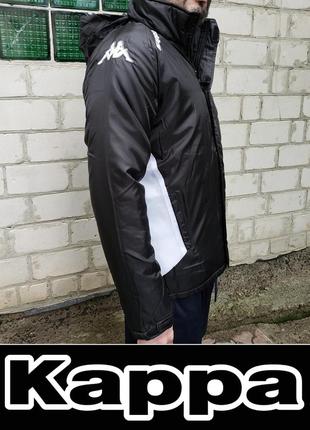 Куртка чоловіча спортивна курточка демі з капюшоном kappa ш59/д74/р79 original італійський бренд3 фото