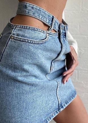 Модна спідниця джинсова 2