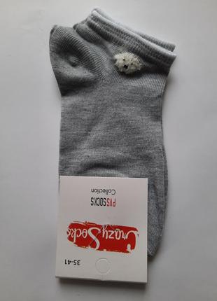 Носки женские короткие с мягкой вставкой crazy socks