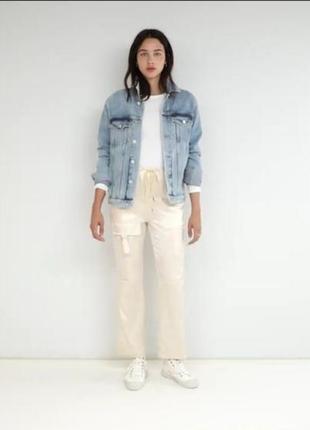 Круті штани asos design брюки карго карманы сатин спортивные