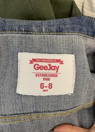 Дівчача джинсова жилетка geejay4 фото