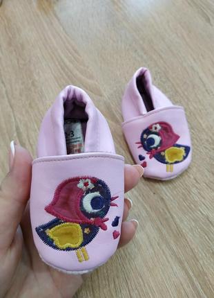 Дитячі тапочки 0-3 міс балетки для дівчинки