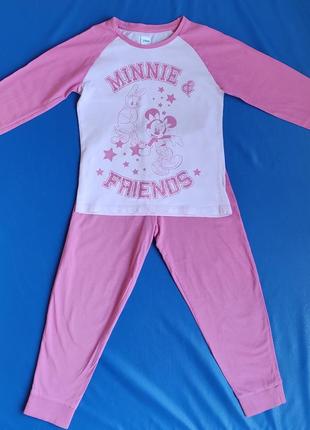 Піжама з мінні маус дівчинці 5 років, р.110, бавовна, c&a, дісней