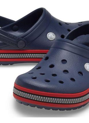 Crocband zipper band clog крокс сині зипер