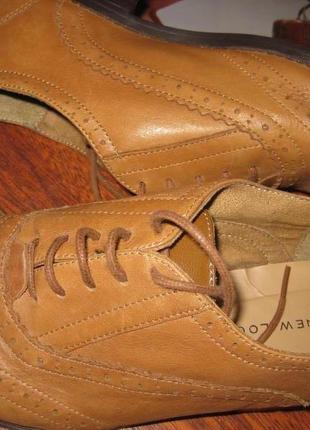 Зручні туфлі черевики на низькому підборі зі шнурками 2uk/35eurо new look маленький розмір демі6 фото