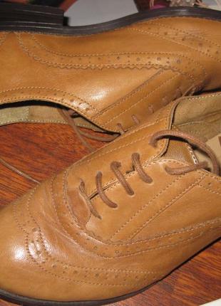 Удобные туфли ботиночки на низком каблуке со шнуровкой 2uk/35eurо new look маленький размер деми2 фото