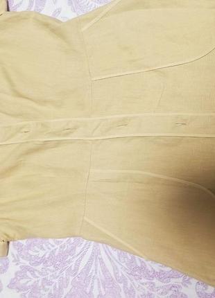 Пісочне сукню від artigiano льон 42 розмір5 фото