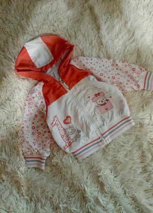 Ветровка на хб подкладке для малышки  62р