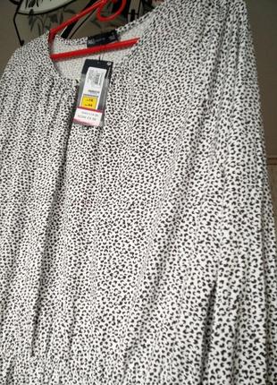 Marks & spencer віскозна блуза в принт леопард6 фото