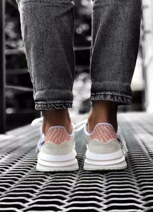 Adidas zx500 білі кросівки жіночі5 фото