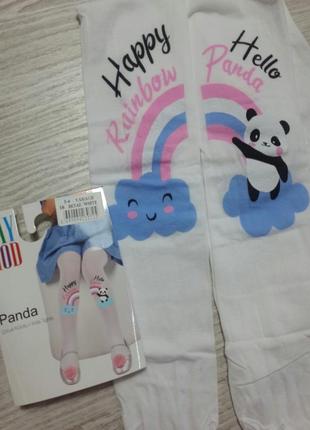Капронові колготки для дівчинки "панда" 50den