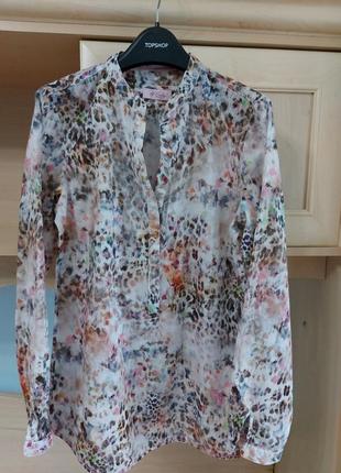 Яскрава блуза emily van der bergh. 36 розмір 100% бавовна