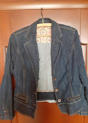 Катоновый пиджак, куртка, с меховым воротником4 фото