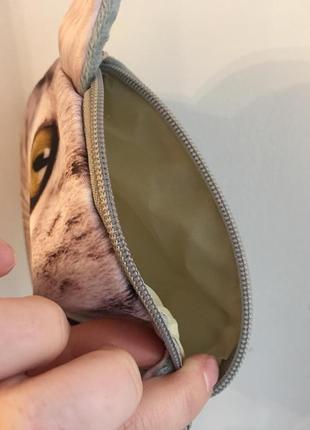 Красивая сумочка - косметичка в виде котика с длинной ручкой5 фото