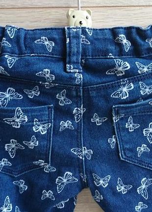 Джинсы с рисунком с бабочками denim co 2-3г. 6