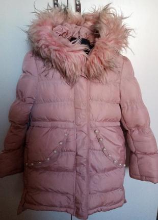 Продам зимову курточку на дівчинку1 фото
