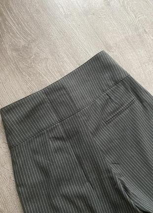 Штани штани з високою посадкою в смужку французької марки morgan оригінал!!!6 фото