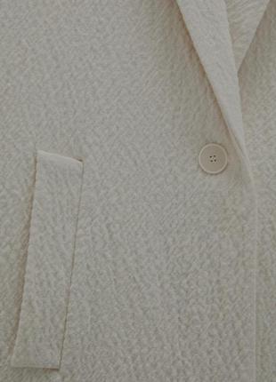 Zara легке пальто півпальто подовжений блейзер бавовна вовна5 фото