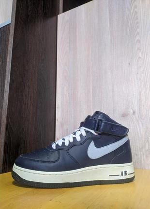 Кроссовки кожаные nike air force 1 mid1 фото