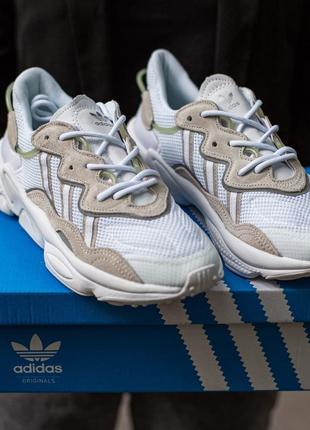 Кроссовки женские adidas ozweego white\biege