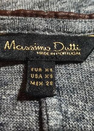 Меланжевый  лонгслив джемпер  реглан кофта  massimo dutti7 фото