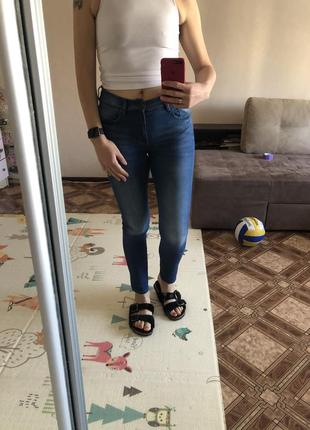 Джинсы скинни skinny голубые