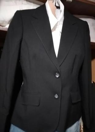 Пиджак жакет черный на две пуговицы р38 dorothy perkins3 фото
