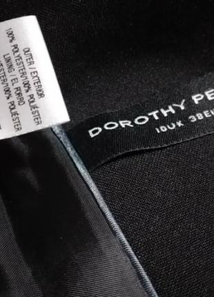 Пиджак жакет черный на две пуговицы р38 dorothy perkins8 фото