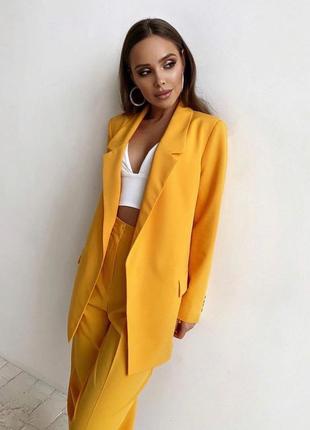 Костюм с брюками пиджаком костюмка стильный