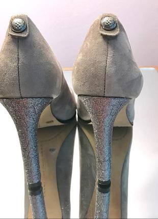 Vince camutо шикарные эксклюзивные туфли замша блестящий каблук5 фото