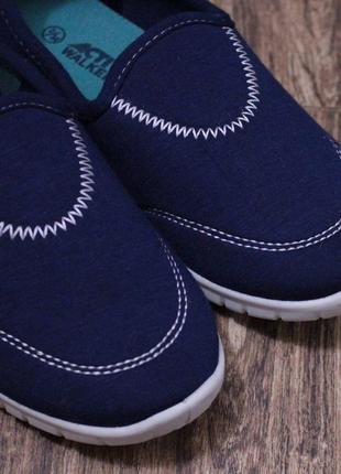 Классные текстильные кроссовки мокасины2 фото