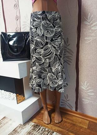 Восхитительная юбка wallis льняная 42 размер