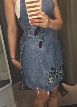 Джинсовий сарафан h&m