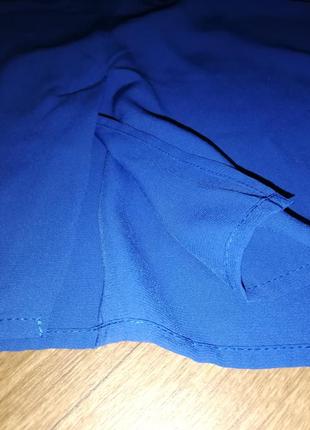 Сукня сарафан міді літній нове синє з вирізом жіноче без рукав4 фото