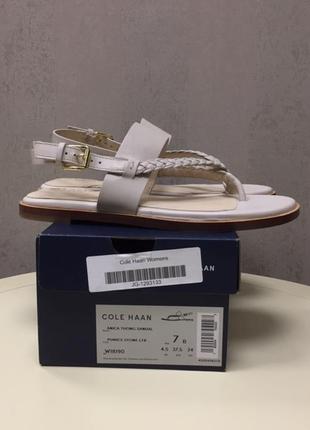 Женские сандалии cole haan, кожа, оригинал, новые, размер 37.8 фото