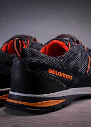 Кросівки чоловічі salomon track ultra шкіра нубук сітка5 фото