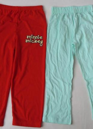 Набор 2 шт. пижамные штаны primark 3-4 года 98 см3 фото