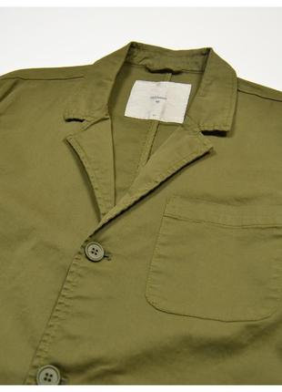 Minimum l / хлопковый жакет в стиле military/workwear хаки оливковый garment dyed5 фото