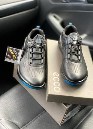 Кроссовки мужские ecco soft 8 lx black blue черные (экко софт, кросівки)3 фото