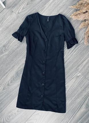 Плаття на гудзиках нове маленьке чорне плаття zara 5