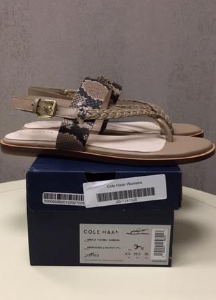 Жіночі сандалі cole haan, шкіра, оригінал, нові, розмір 39.6 фото