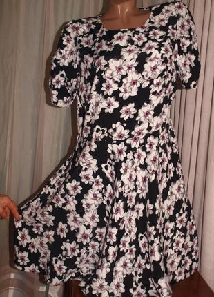 Гарне плаття (л виміри) 100% віскоза, не тягнеться, з візерунком, відмінно виглядає