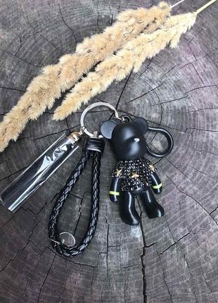 Брелок мишка на ключи, подвеска на сумку, рюкзак в стиле bearbrick1 фото