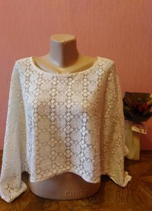Блузка ажурная