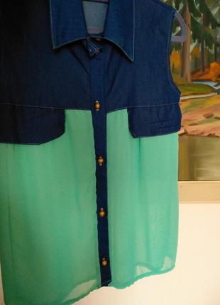 Стильная джинсовая блуза / рубашка (идеально для кормящих мам!) 🤗🔝 sale!1 фото